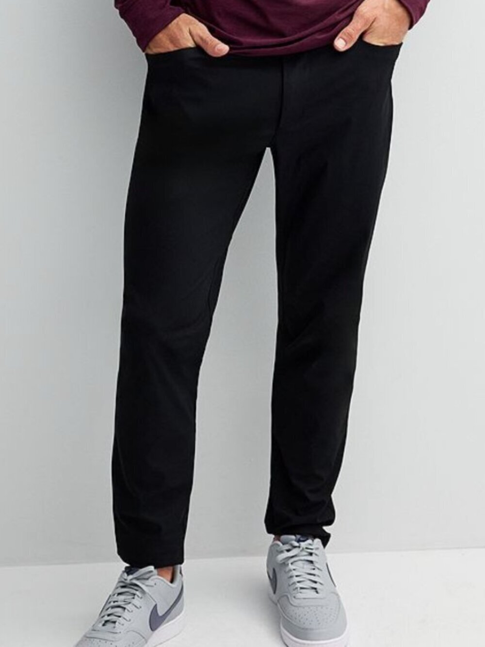 FLX Premium 5 Pocket Stretch Pants 38 x 32 Black - Picture 2 of 15